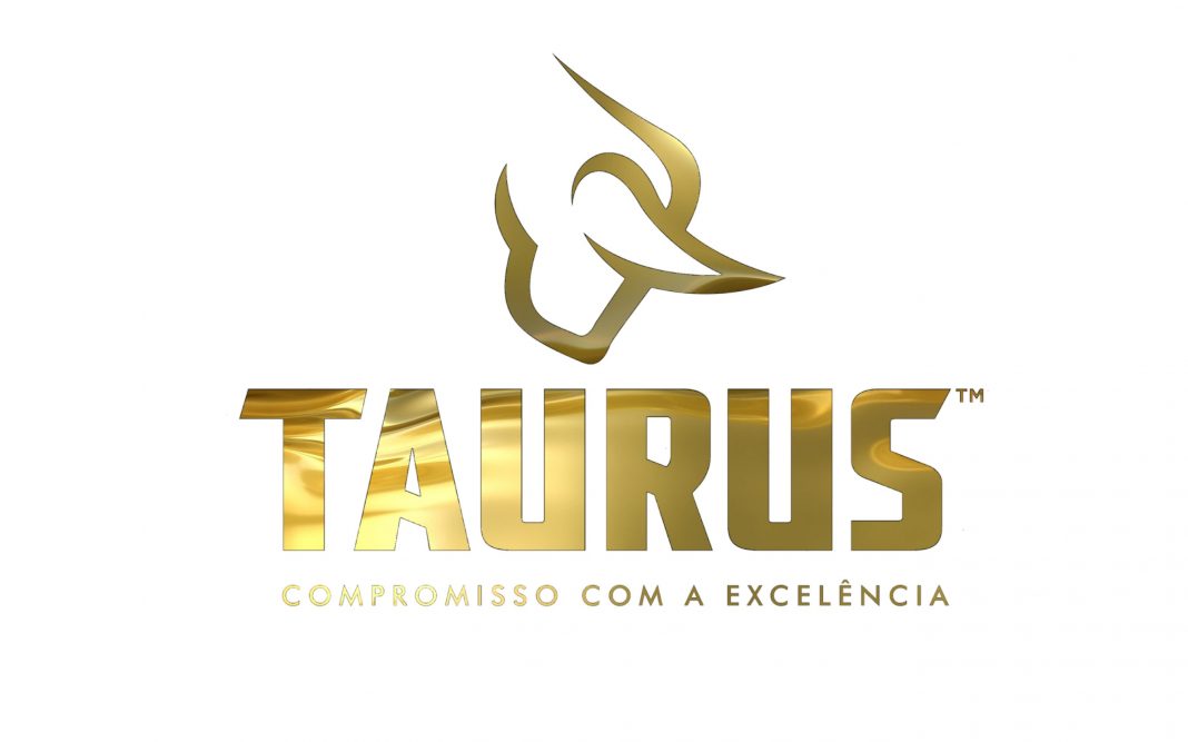 Logo Taurus Gold Logo Taurus Armas em amarelo ouro