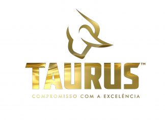 Logo Taurus Armas em amarelo ouro