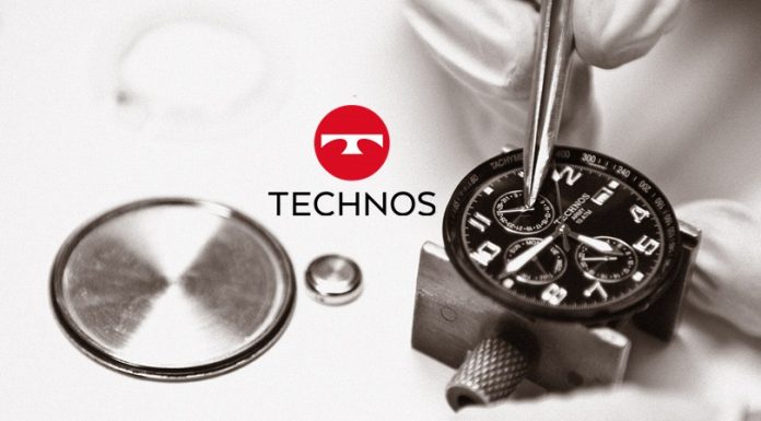 Logo da Technos e Relógio