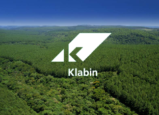 klabin logo e árvores