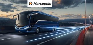 ônibus linha g8 da Marcopolo